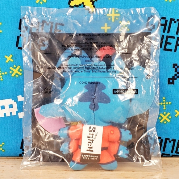 McDonalds Disney's LILO & Stitch HTF Exclusive Experiment 626 Action Plush NEW - Picture 3 of 5